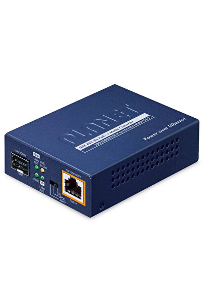 Planet Convertor Media GUP-805A-60W, pentru rețea 1-Port 100/1000X SFP, Albastru