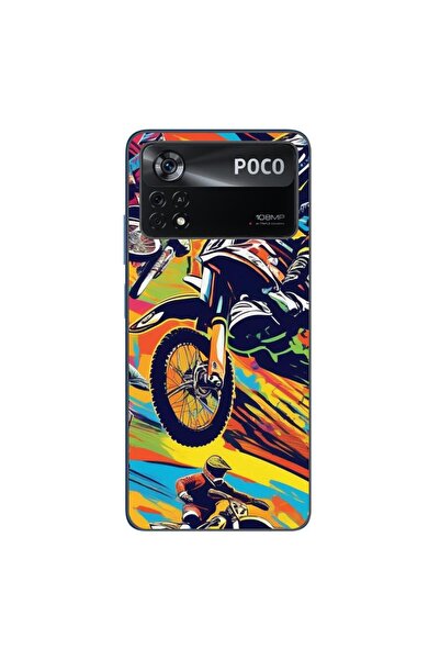 OEM Θήκη συμβατή με Xiaomi Poco X4 Pro από σιλικόνη gel TPU με σχέδιο Motocro...