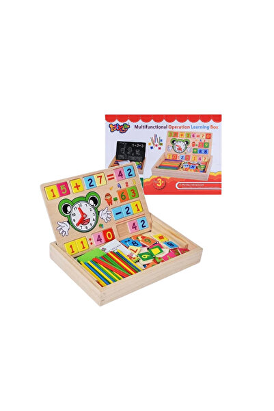 OEM Jucarie educativa din lemn Tablita multifunctionala Learning Box, + 3 ani