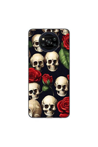 OEM Калъф, съвместим с Xiaomi Poco X3 Pro, силиконов гел TPU, с шарка на чере...