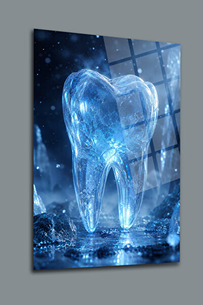 glassartdesign Tabloul de sticlă dentară-10 Tabloul Poliklinikii Dentare