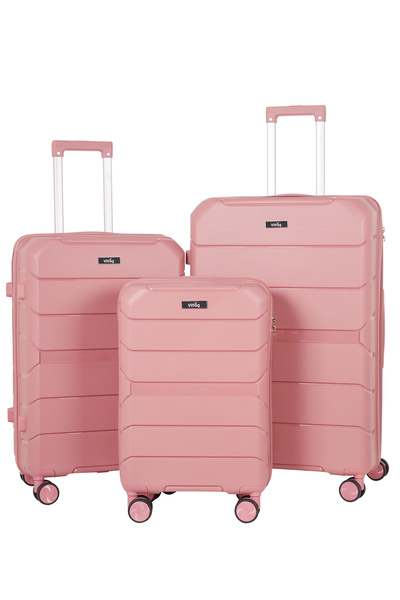 Vittag 3-Piece Luggage Set, Polypropylene Material, Lightweight, TSA Lock, 36...