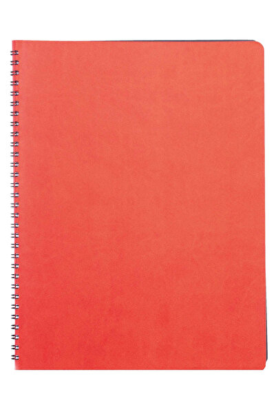 Ego Spiral Notebook A4 Undated Red Siena