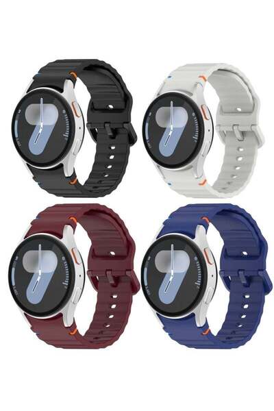 Gennext 4 Pack Silicone Watch Bands Compatible with Galaxy Watch 7 6 5 4 FE a...