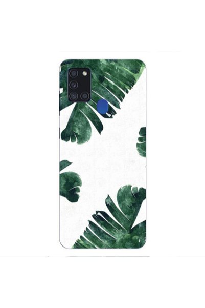 Other Samsung A21S green Line Transparent Silicone TPU Θήκη