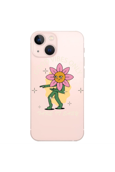 Other Apple iPhone 13 Mini Good Vibes Only Transparent Silicone TPU Θήκη