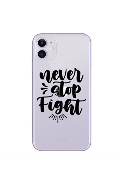 Other Apple iPhone 11 Never stop fight Transparent Silicone TPU Θήκη