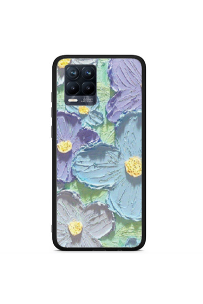 Other Realme 8 i Daisy picture 2 Black Glossy Θήκη