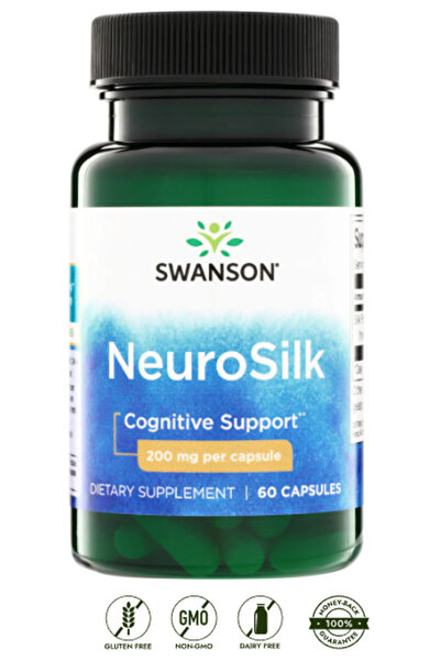 SWANSON NeuroSilk 200 mg 60 Kapsül – Cognitive Support Bitkisel Takviye