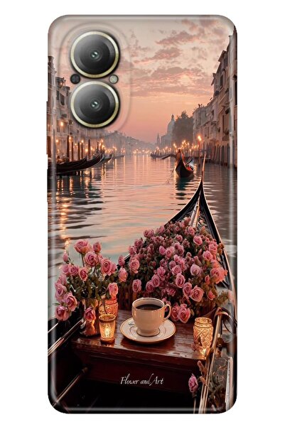 realme 12 Lite Kılıf Venedik Temalı Desenli Darbe Emici Silikon