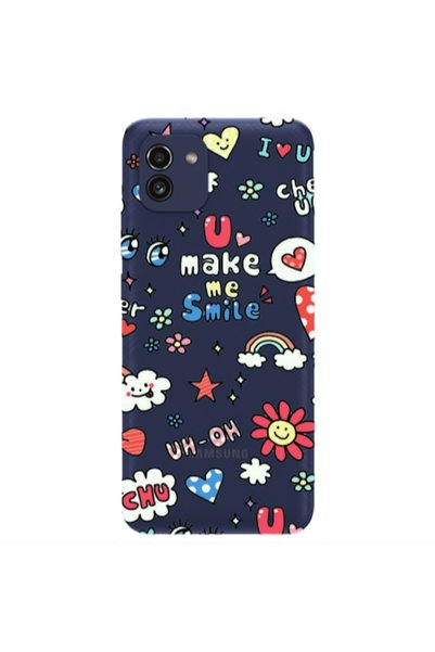 Other Samsung A03 Rainbow flowers Transparent Silicone TPU Θήκη