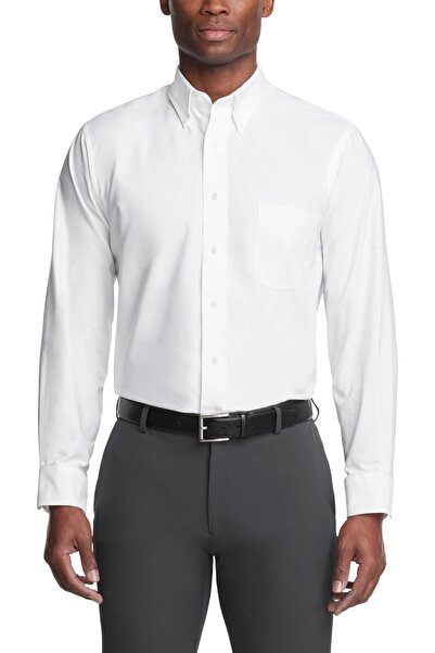 VAN HEUSEN Men's Regular Fit Solid Oxford Shirt