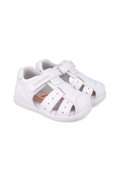 BIOMECANICS Sandale albe pentru primii pași ai copiilor, model 252164-A050