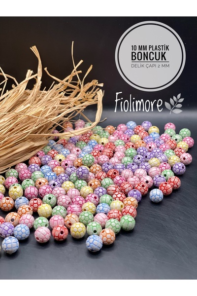 Fiolimore 10 mm Pastel Round Jewelry Hobby Beads (25 Grams 40 Pieces) Hole Di...