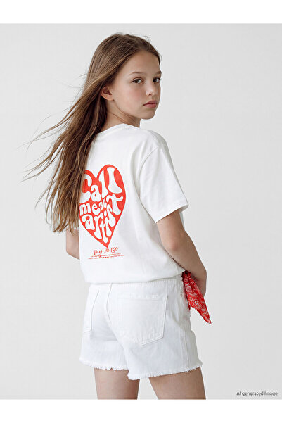 LC Waikiki Peak New Season Printed Girls' T-Shirt