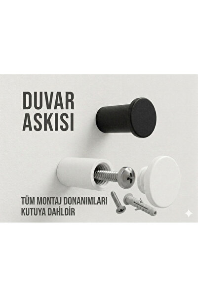KARAHASANOĞLU MAKİNE Suport de perete cu șuruburi ascunse, set de 3