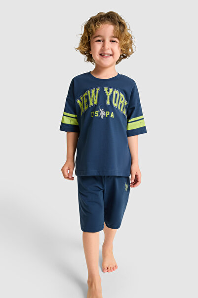 U.S. Polo Assn. Erkek Çocuk Koyu İndigo Pijama Takımı 50326860-VR089