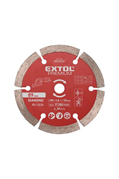 Extol Premium Disc diamantat segmentat, EXTOL PREMIUM, 8893022F, ⌀ 89mm, Lăți...