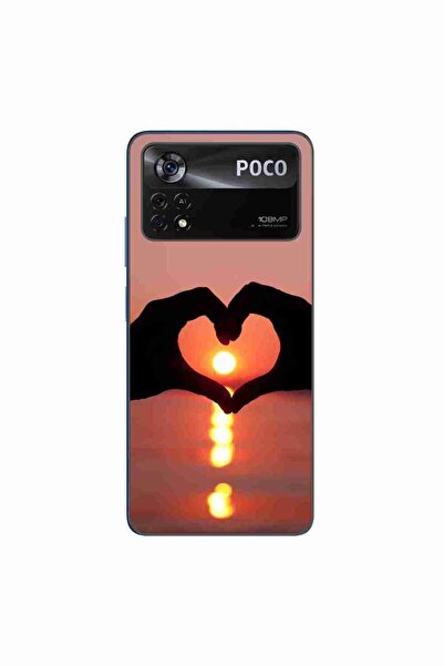 OEM Case compatible with Xiaomi Poco X4 Pro Silicon Gel Tpu Pattern Glow of Love