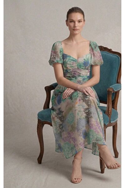 DAKEN High-End Med Med Floral Dress from