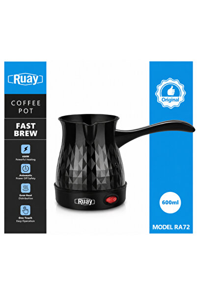 RUAY 600W Electric Turkish Coffee Maker 600ml Arabic Coffee Pot Stainless Ste...