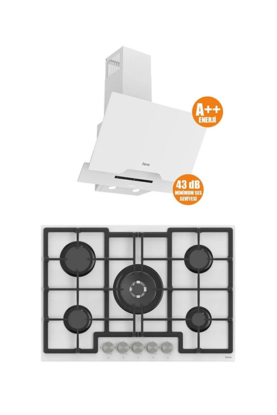 Ferre MEGA SERİSİ 2'Lİ ANKASTRE SET OCAK+DAVLUMBAZ (D064SA-ED036)