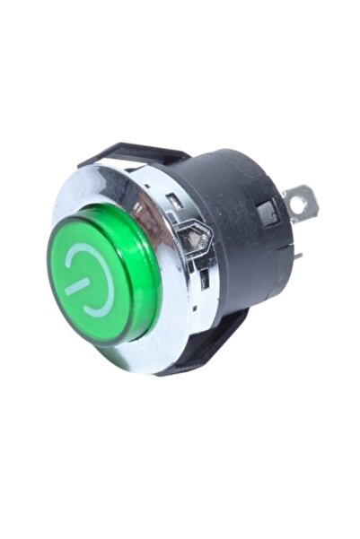 E-ANAMAG Metal push button switches, Green