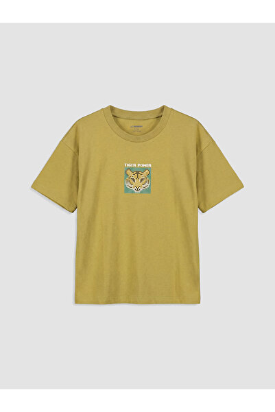 LC Waikiki Tricou de băieți cu guler rotund și imprimeu