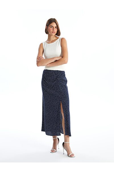 LC Waikiki Trendlucky Women's Polka Dot Skirt with Zipper at the Waist