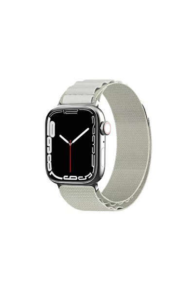 OEM Techsuit Λουράκι Ρολογιού W037 Υφασμάτινο Λευκό (Apple Watch 38/40/41/42m...