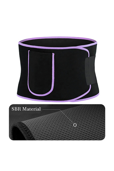 choice2 purple Sauna Set Waist Trimmer Sports Sweat Burst Waist Support Belt ...