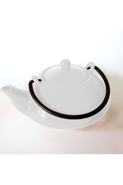 Livada cu Ceai Japanese Porcelain Teapot KYUSHU White 1L
