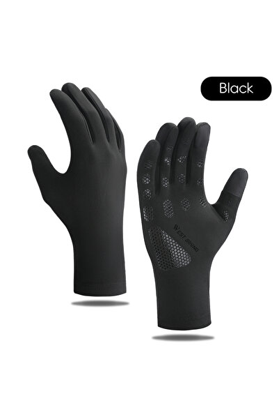 Choice1 قفازات ركوب الدراجات الحرارية من WEST BIKING باللون الأسود، قفازات شت...