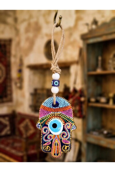 Handmade EL YAPIMI CAM NAZAR BONCUĞU /DUVAR SÜSÜ