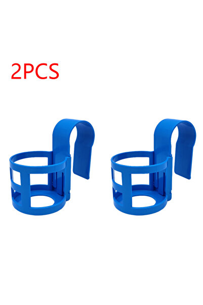 Choice 2pcs Blue 2/4pcs Pool Side Hanging Storage Shelf PP Plastic Beverage R...