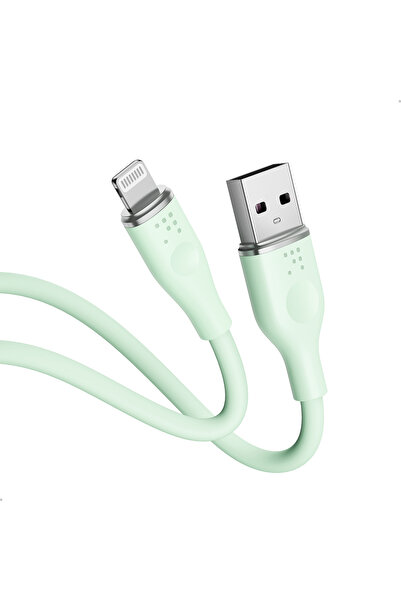VOLTME كابل Powerlink Moss السائل من السيليكون USB A إلى Lightning 3A - موصل ...
