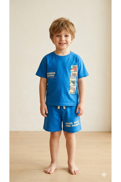 Name Baby Boy's Fox Printed Suit Luc-5436