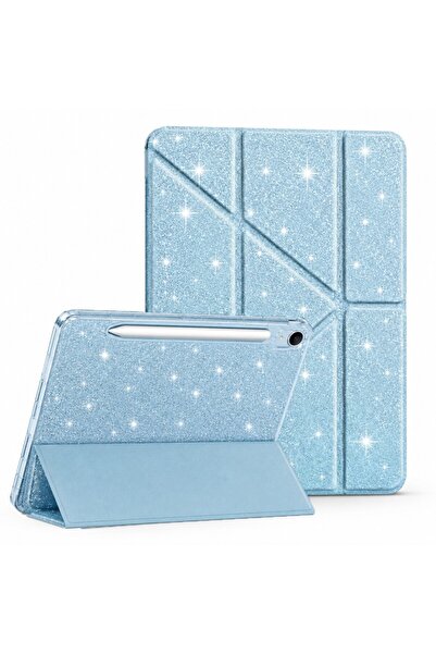 UnDePlus Samsung Galaxy Tab S10 Lite FE/S10/S9 FE/S9 Kılıf Simli Kalem Bölmel...