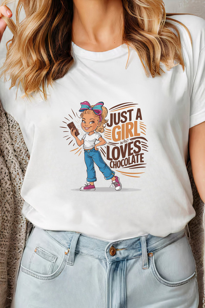 Sarah's Boutique Women's T-shirt – 100% cotton – Loves Chocolate