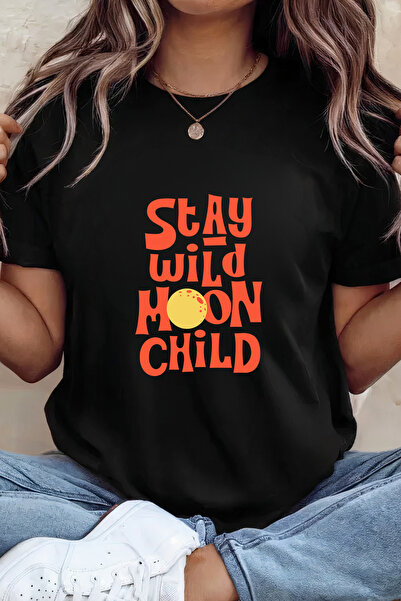 Sarah's Boutique Women's T-shirt – 100% cotton – Moon Child