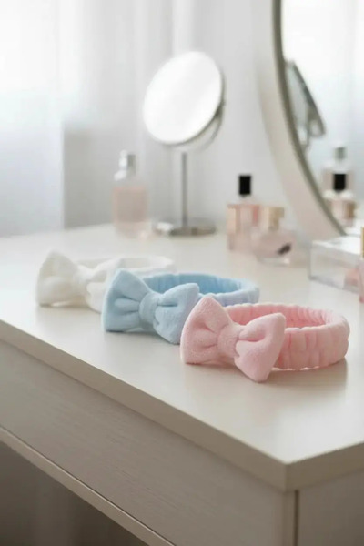 Miniso مجموعة ربطة شعر وسوار معتمدة - لغسل الوجه والعناية بالبشرة