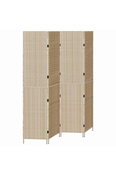 vidaxl Separator de cameră Manual Bej 195 x 180 cm poliratan