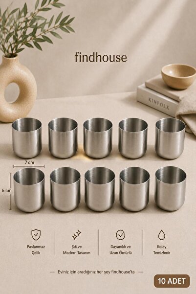 findhouse Paslanmaz Çelik 10lu Büyük Stick Şekerlik Sofra , Ev , Cafe , Resta...