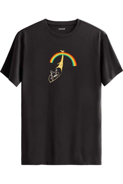 Colermi Giraffe on a Bicycle T-Shirt