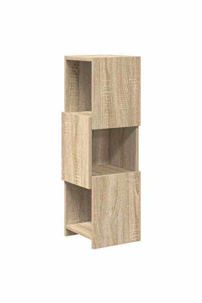 vidaxl Dulap de colț Stejar Sonoma 25,5x25x80cm Lemn compozit