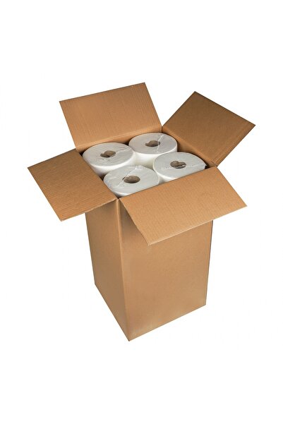 Sovio Pachet 4 Bucati Role cearsaf hartie alba, 2 straturi, 59cm x 100m