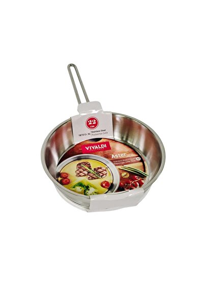 Vivaldi Aster Stainless Steel Fry Pan, 22 cm, G118