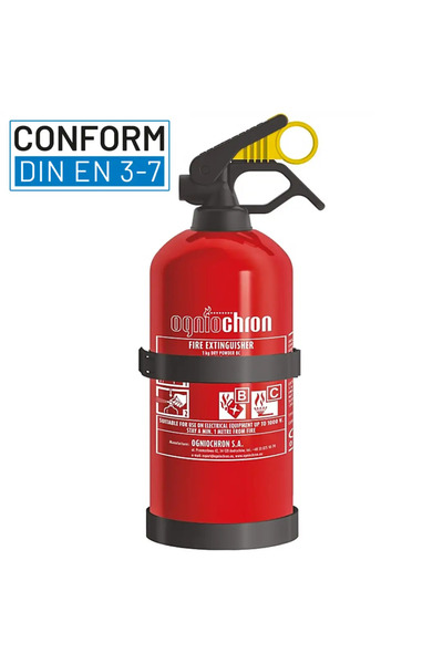 Ogniochron Stingator auto P1 cu pulbere 1 kg omologat CE 0062, conform DIN EN...