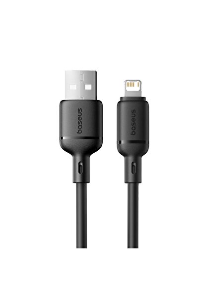 Baseus Σειρά Silky Καλώδιο Δεδομένων USB-A σε Lightning, 2μ, Μαύρο
