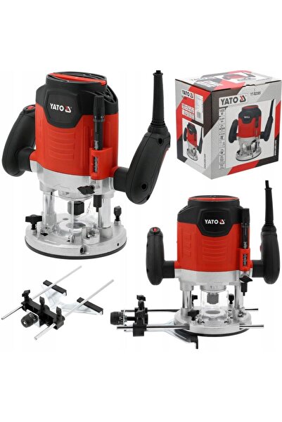 yato YT-82385 1400W Wood Router 6/8 mm with Guide Set